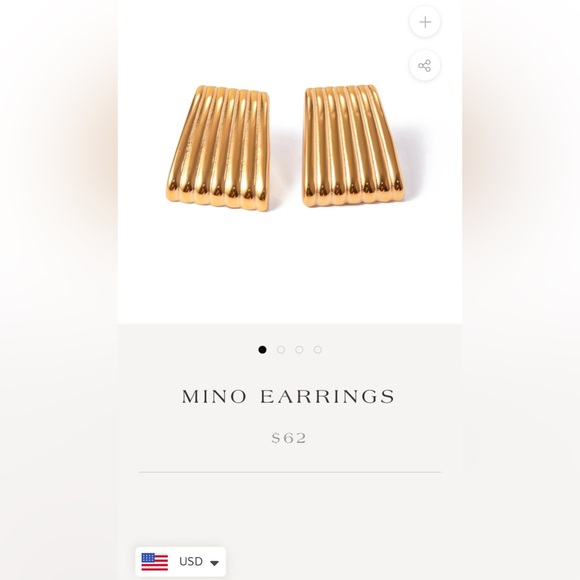 NEW Zara Gold Earrings - Picture 7 of 7